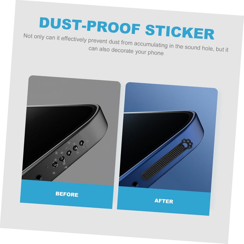 POPETPOP 40Pcs Speaker Dustproof Stickers Self-Adhesive Mesh Net Covers for 12/13 Series Easy to Install Protection for Phone Speaker Compatible Mobile Devices - Image 2