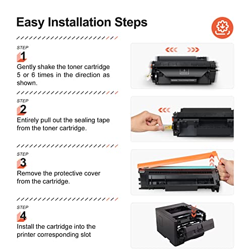 v4ink 4PK Compatible Toner Cartridge Replacement for HP 05A CE505A Toner Cartridge Black Ink for HP P2035 P2035n P2030 P2055 P2055d P2055dn Pro 400 M401n M401dne M401dw M425dn M425dw Printer - Image 5