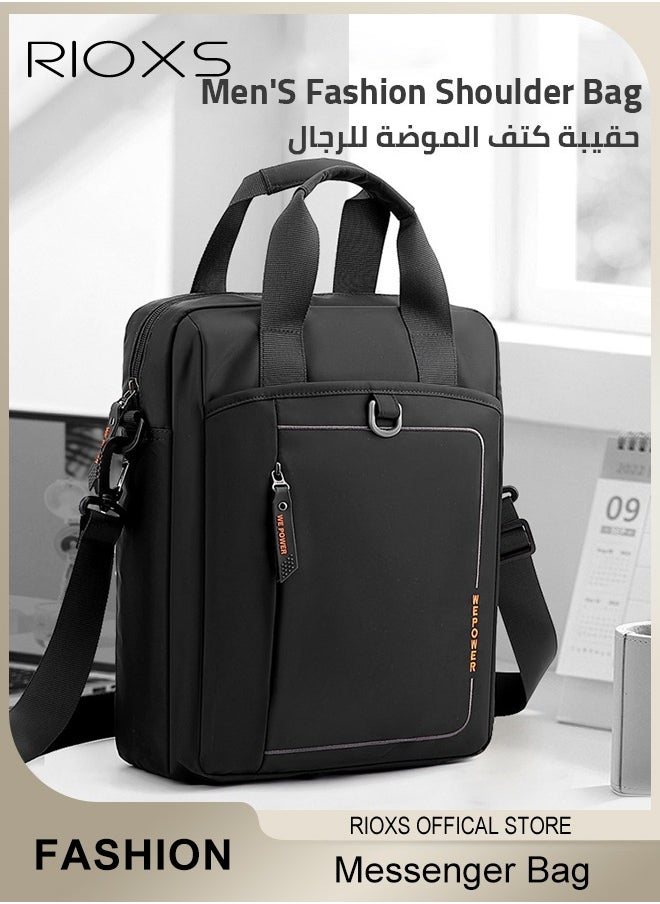 RIOXS Men's Daily Use Messenger Bag Shoulder Bag for All-Purpose Use Man Purse Carry Travel Crossbody Bags for School Work Business  - Image 1