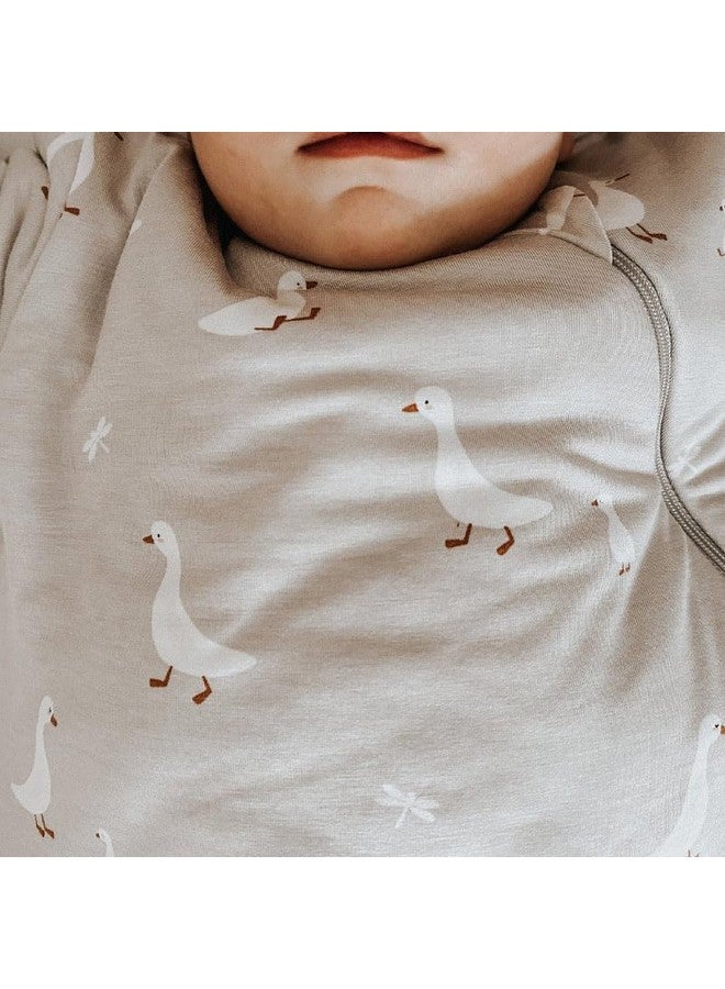 GUNAMUNA Unisex Long Sleeve Sleep Sack, Wearable Sleep Bag for Toddlers and Babies, Soft Rayon, 1.0 TOG, Goose, 24-36 Months - Image 5