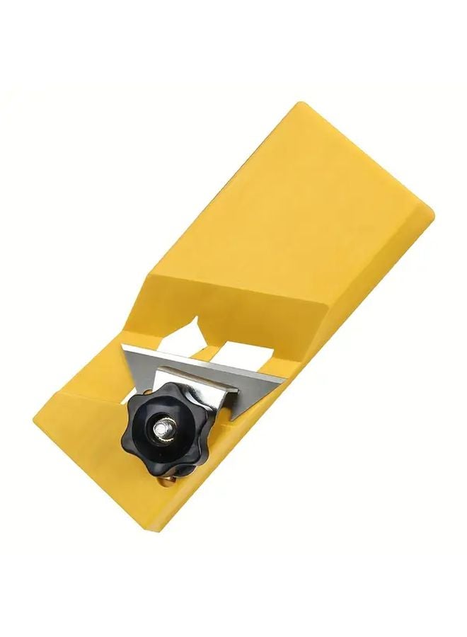 طائرة يدوية صفراء دليلية، أداة حرف بزاوية ٤٥ درجة، قبضة مريحة، شفرة قابلة للاستبدال لأعمال النجارة والدي آي واي - Image 1