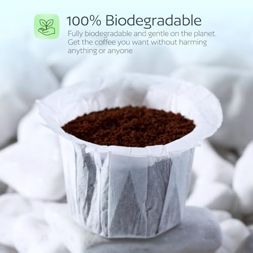 GoodCups Disposable K Cup Filters, 100 Count Disposable Paper Filters for Keurig Reusable K Cups, White - Image 5