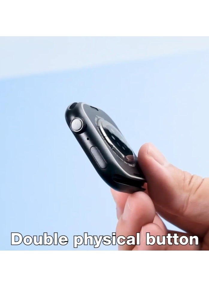 Telzeal WH10 PRO Series 10 Smartwatch Waterproof with 3 Strap Options & Wireless Charging Designed for Ladies and Gents Black - Image 3