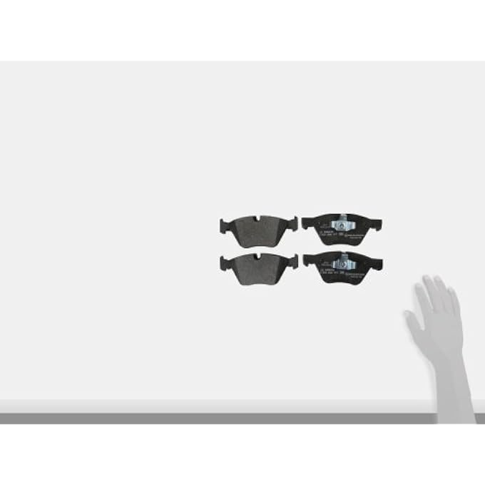 ريحني مجموعة وسادات الفرامل القرصية من Bosch 0986494117 EuroLine لبي إم دبليو 200709 323i 2006 325i 2006 325i 2007 328i 2007 328xi 2006 330i 2006 330xi 2007 335xi 200407 525i 2012 X1 200916 Z4 الأمامية - Image 2