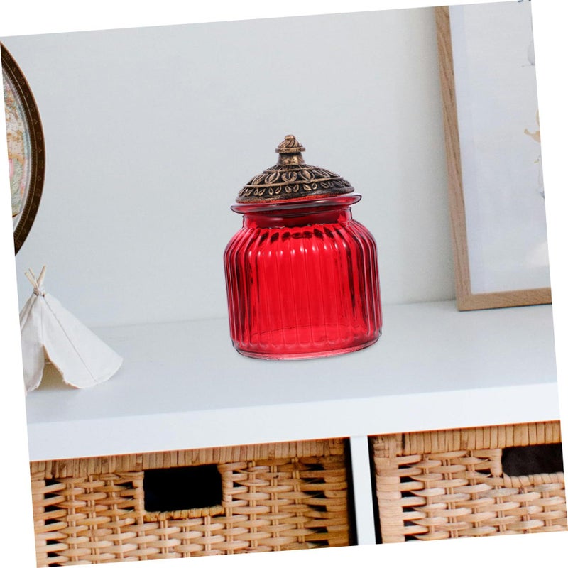 Garneck Mini Glass Sealed Storage Canister With Resin Lid Airtight Food Container For Tea - Image 5