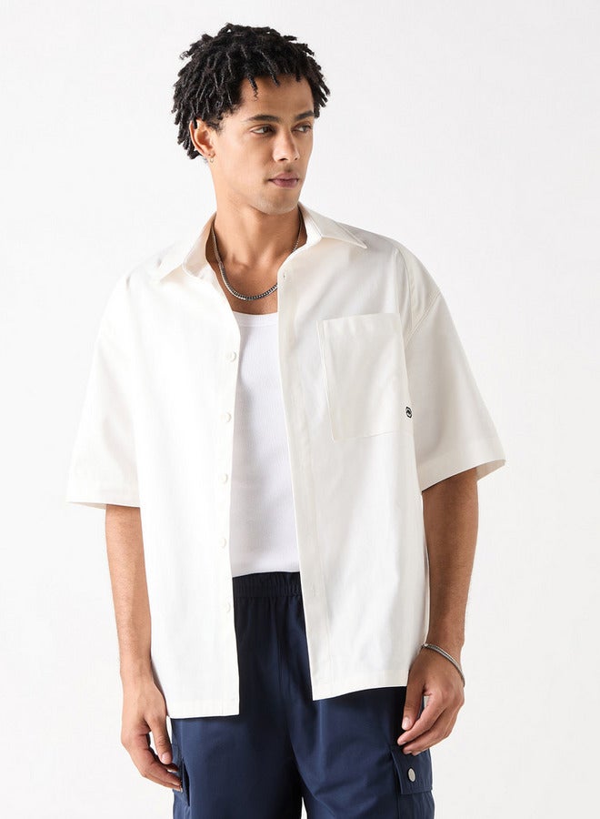 Ecko Unltd. Ecko Relaxed Fit Shirt with Pocket and Short Sleeves - Image 1