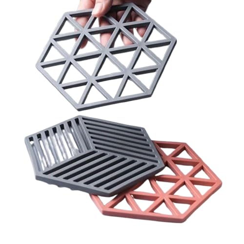 gratixell gratixell Silicone Table Mats Heat Resistant Hot Pans Non-Slip Pot Holders Placemat for Bowl Dishes Kitchen Cooking Dining - Image 1