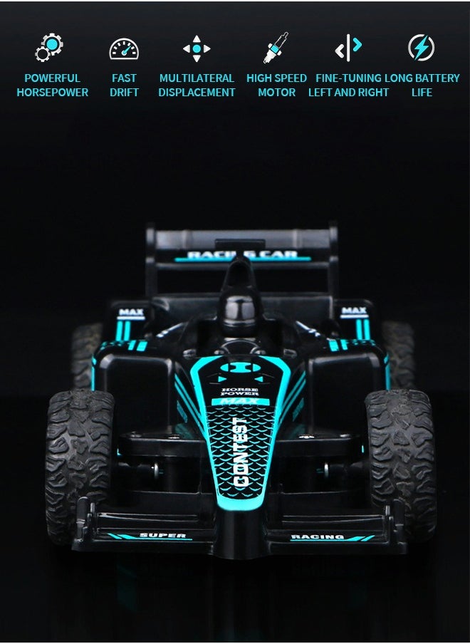GROIC F1 Remote Control Car, Electric RC Car, Rechargeable Remote Control Stunt Car Toys, Children's Simulation Electric Racing Four-wheel Drive Racing  - Image 2
