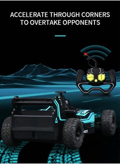 GROIC F1 Remote Control Car, Electric RC Car, Rechargeable Remote Control Stunt Car Toys, Children's Simulation Electric Racing Four-wheel Drive Racing  - Image 3