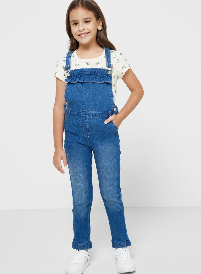 بنياتا Girls Dungarees