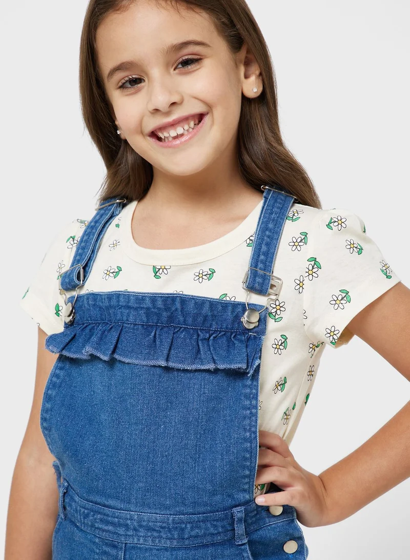 بنياتا Girls Dungarees