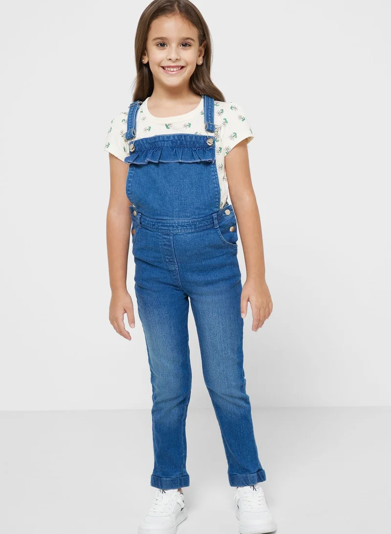 بنياتا Girls Dungarees