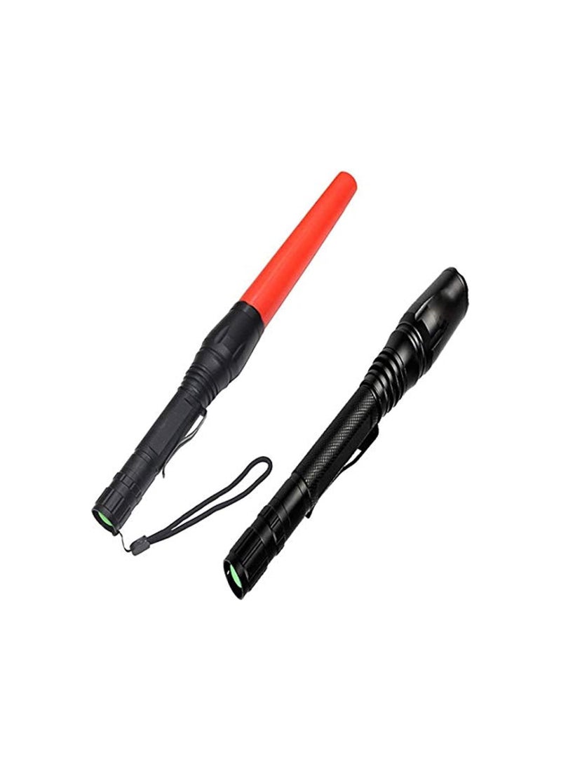 Generic Flash Light with Rechargeable Battery and Flag  - Image 2
