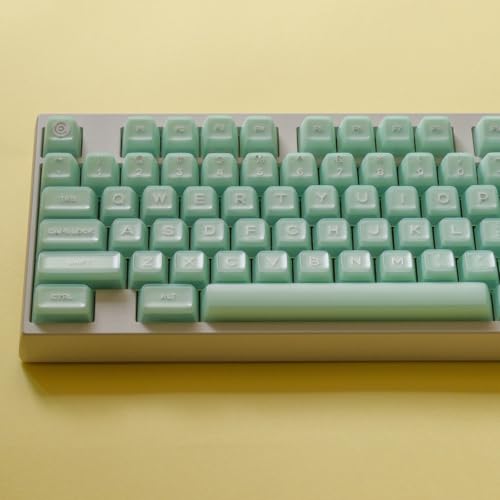 REDQIN ULTRAEQUIP Jade Keycaps, 160 Keys Double Shot, PBT RSA Profile, Translucent Shine Through Custom Keycap Set with Split/ 7U Spacebar for Alice ISO ANSI/ 61/64/84/87/100/104/108 Mechanical Keyboard - Image 4