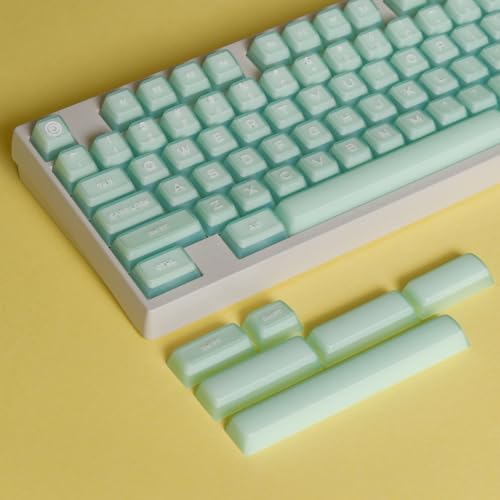 REDQIN ULTRAEQUIP Jade Keycaps, 160 Keys Double Shot, PBT RSA Profile, Translucent Shine Through Custom Keycap Set with Split/ 7U Spacebar for Alice ISO ANSI/ 61/64/84/87/100/104/108 Mechanical Keyboard - Image 5