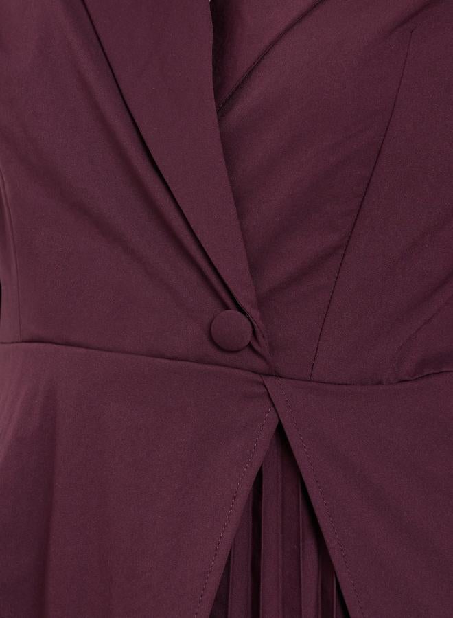 ستايلي فستان بليزربنمط لف وكسرات - Image 3