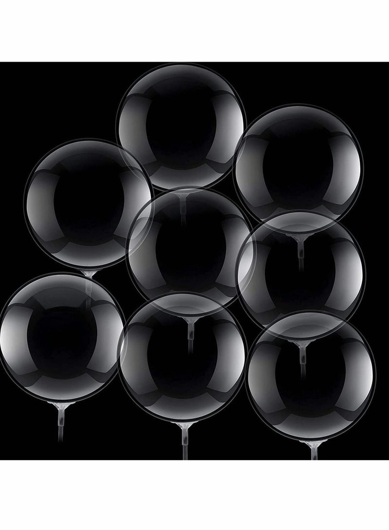 KASTWAVE 30 Pieces Of Transparent Bobo Balloons, Bubble Balloons Are Suitable For Birthday Parties, Houses Wedding Anniversary, Indoor And Outdoor (25.4 Cm) - Image 1