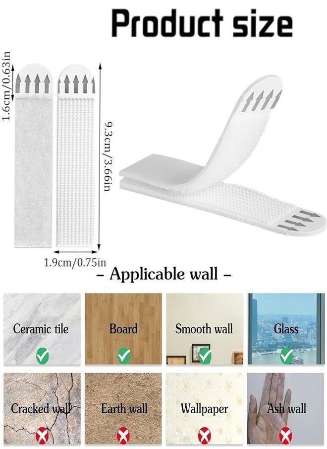 Generic Heavy Duty Picture Hanging Strips, 24 Pairs (48 Strips), No Nails Damage-Free Wall Hangers, Self-Adhesive Hooks for Posters, Frames, Mirrors, and Decorations  - Image 2