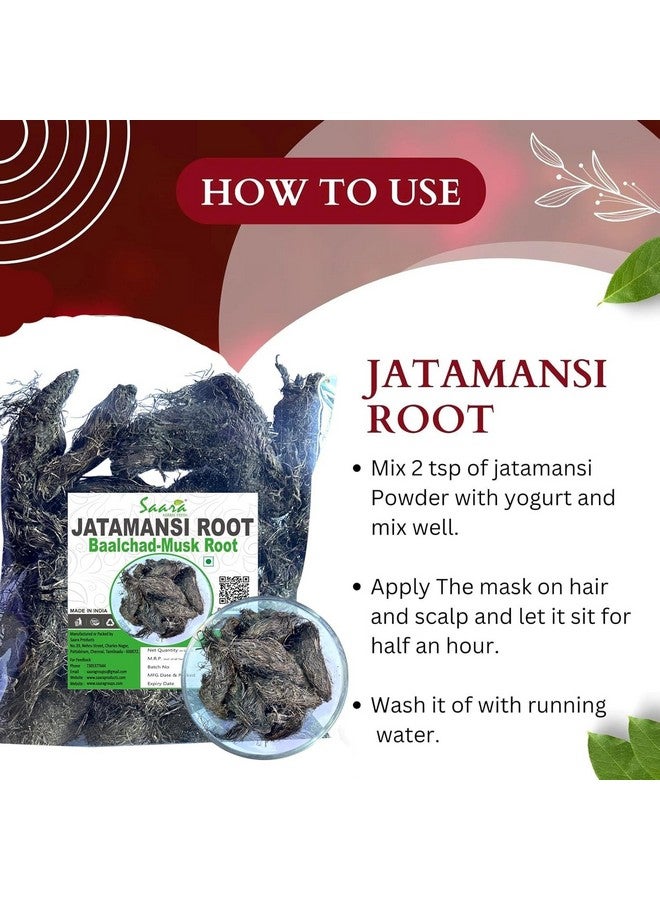 Saara جذر جاتامانسي العشبي الطازج من سارا، 50 جرام، بالشاد، مسك، سباينارد، ناردوستاشيس، تاباسفيني، جذر جاتاماسي (عبوة 1 × 50 جرام) - Image 3