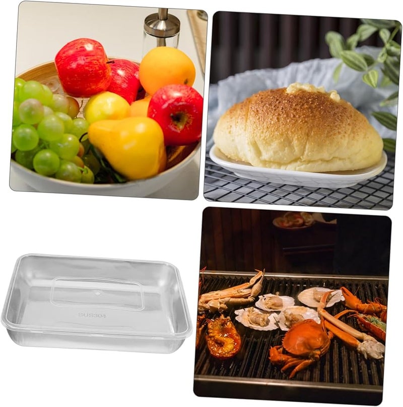 أونومور صينية شواء كبيرة من الفولاذ المقاوم للصدأ للخبز والطهي في الفرن - Image 4