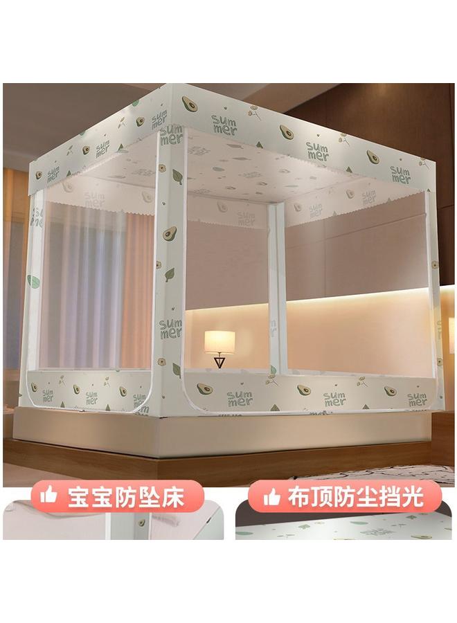 Bluejw Household Mosquito Net High-grade Children's Drop-resistant Yurt Sitting-bed Internet Celebras Anti-mosquito Net Clearance Zipper Type - Image 1