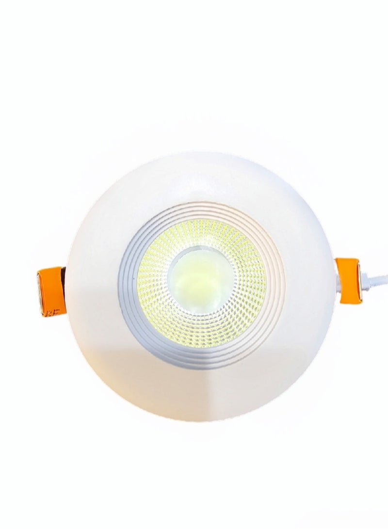 تيك لايت كشاف كوب ليد 7 وات 3500K اصفر (سبوت لايت) فتحة سقف جودة ممتاوة  (7سم) مجموع 100 حبة - Image 2