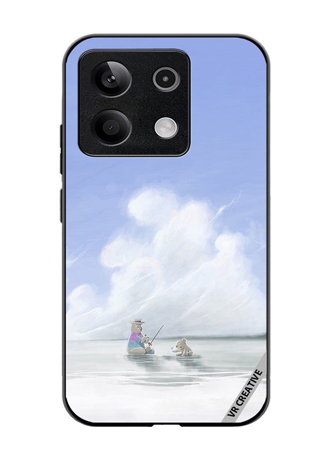 VR CREATIVE Protective Case Cover For Xiaomi Poco X6 Fishing Bear Design Multicolour - Image 1