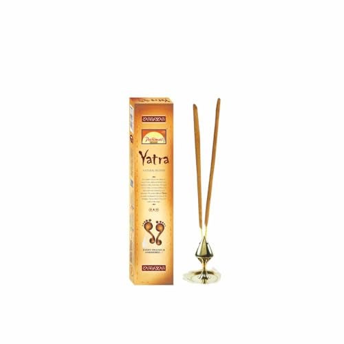 Parimal Hand Rolled Yatra Agarbathi (145-155 Sticks) (288 gm) | Burning Time - 45-60 Min | Natural Incense with Sandal & Resin| Fresh Fragrance for Meditation & Relaxation | (Pack of 12, 24g Each) - Image 1