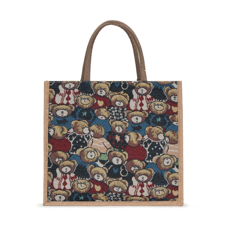 Tote Bag, Shoulder Bag, Women'S Canvas Cartoon Commuter Bag, Sale, Cotton And Linen Material, Crossbody, Handbag, Cute And Fun - Image 1
