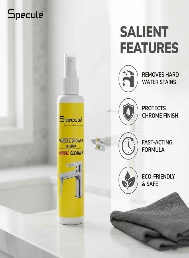 Specule Tap and Shower Cleaner - 100 ml | Instantly Removes Limescale | Hard Water stains | All Purpose Cleaner | Suitable For Taps, Shower Heads, Faucets, Tiles & Mirrors - Image 5