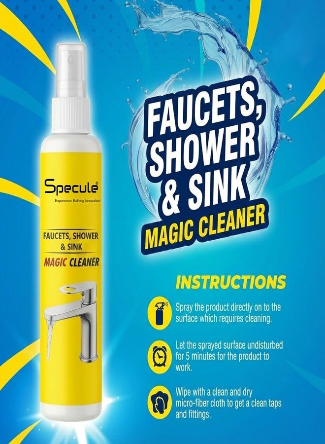 Specule Tap and Shower Cleaner - 100 ml | Instantly Removes Limescale | Hard Water stains | All Purpose Cleaner | Suitable For Taps, Shower Heads, Faucets, Tiles & Mirrors - Image 2