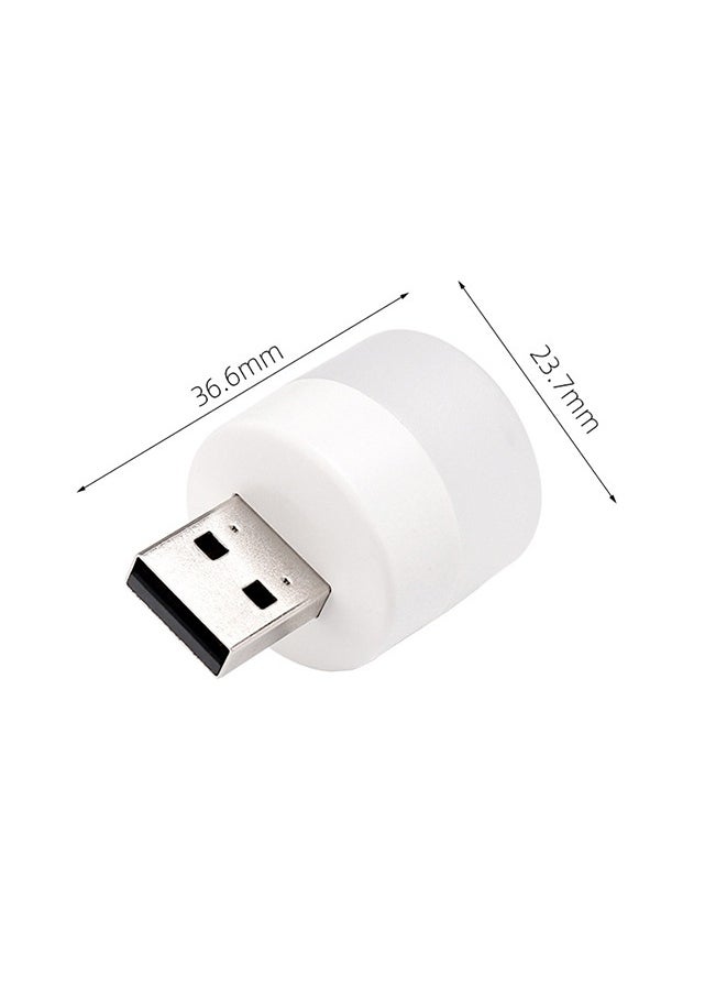 Generic 6 قطعة USB صغير ضوء الليل الدافئة الأبيض حماية العين كتاب القراءة ضوء USB التوصيل الكمبيوتر المحمول شحن الطاقة LED مصباح الليل  - Image 5