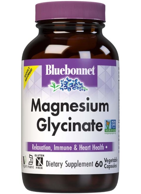 Magnesium Glycinate, 60 Vegetable Capsules