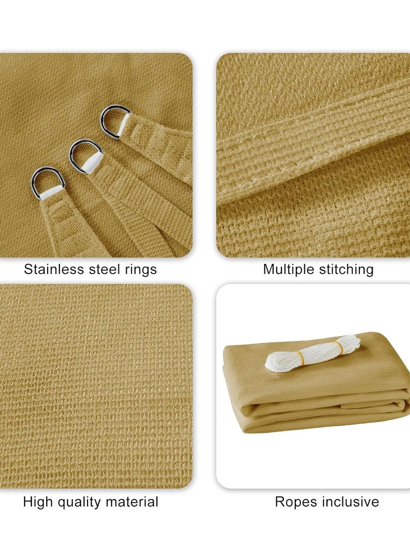 مظلة شراعية مستطيلة مقاس 3×5 متر من هايكوس، قماش من البولي ايثيلين عالي الكثافة جيد التهوية (185 غرام/متر مربع)، شبكة مظلة مستطيلة 5×3 متر مع حماية من... - Image 3