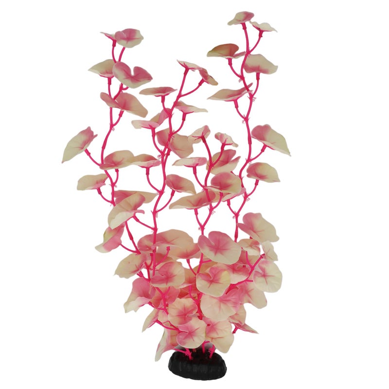 DVHEY 16 Inch Aquarium Fish Tank Plant Betta Fish Tank Decor,2 Pack Silk Aquarium Plants for Aquarium Decoration (White-Pink) - Image 4