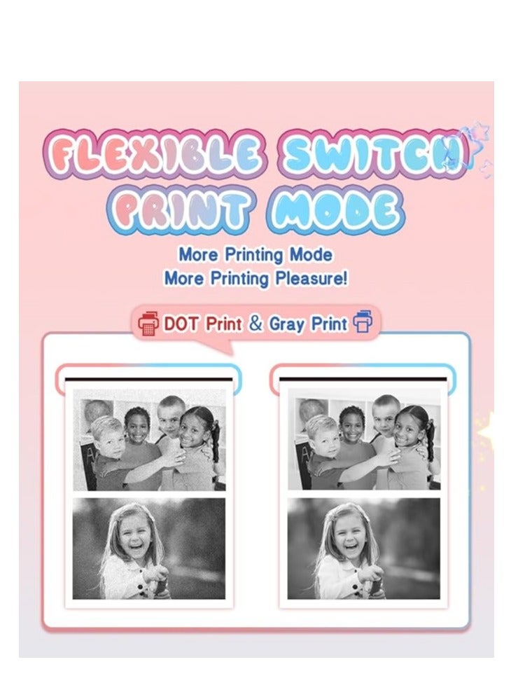 KAILEO REBEL Kids Instant Camera M8 Photo Camera for Children Print Camera 32GB Storage 48MP Cameras 1080p Video 3 Photo Rolls 5 Coloring Pens  - Image 2