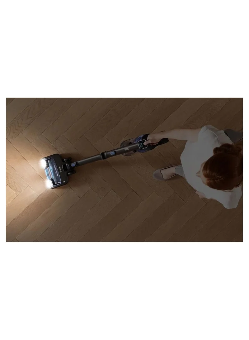 Shark Shark Cordless Stick Vacuum Cleaner, Anti Hair Wrap, 60 Minute Run Time Battery, Flexible DuoClean Vacuum Cleaner with Motorised Pet Tool, Multi-Surface &amp; 20cm Crevice Tools, Black &amp; Blue, IZ300MET