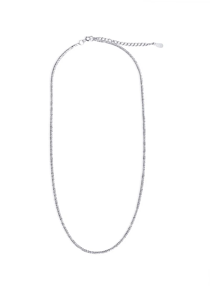 هزمير جولري Nostalgia Shimmer Necklace In Sterling Silver