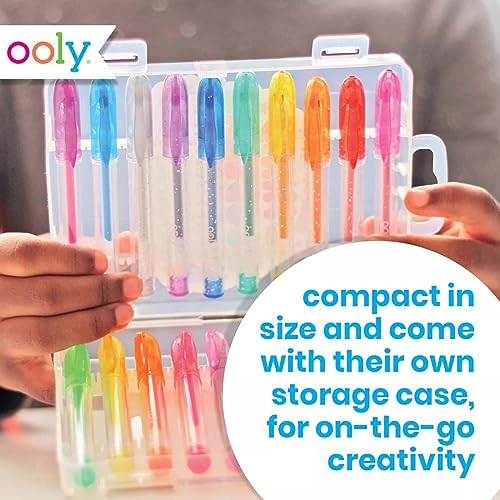 Ooly Scented Mini Doodlers Gel Set of 20 Pens - 20 Mini Glitter, Neon and Pastel Scented Gel Pens for Kids and Adults, Art and Stationery Supplies - Image 5