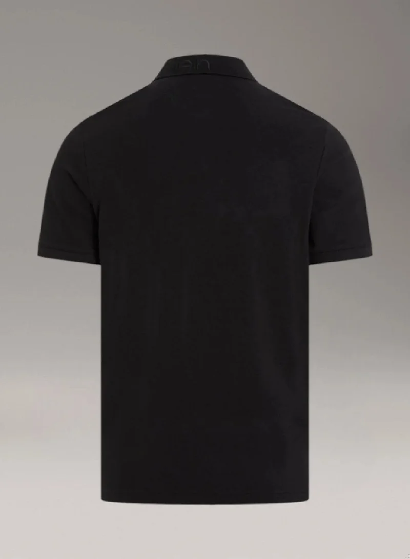 Calvin Klein Ck Black Pique Polo Shirt for Men | Best Price UAE