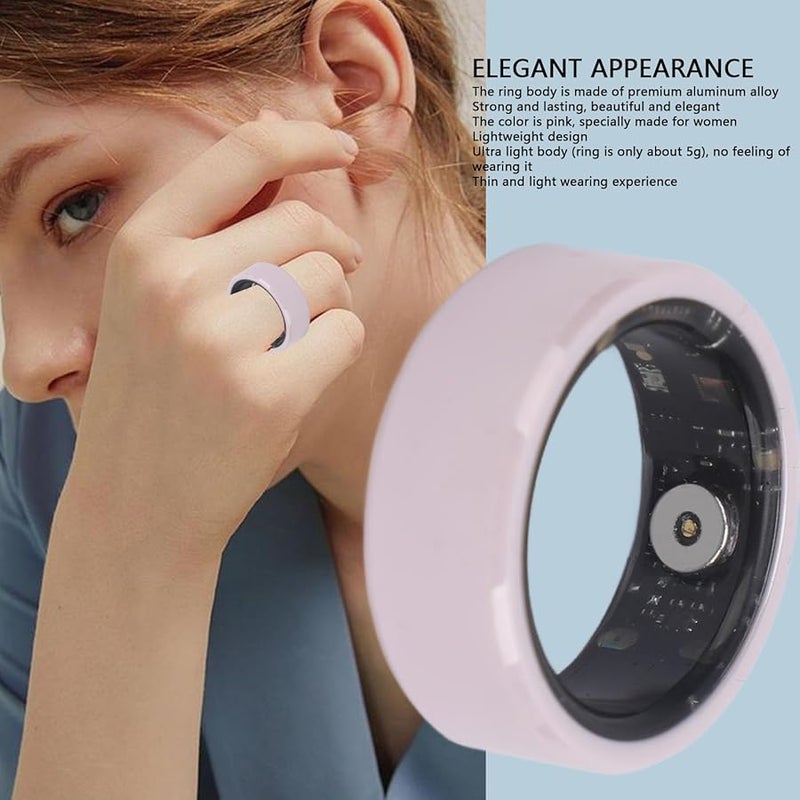 Smart Fitness Ring For Women Size 8 Health Tracker With Body Temperature Monitor - Image 3
