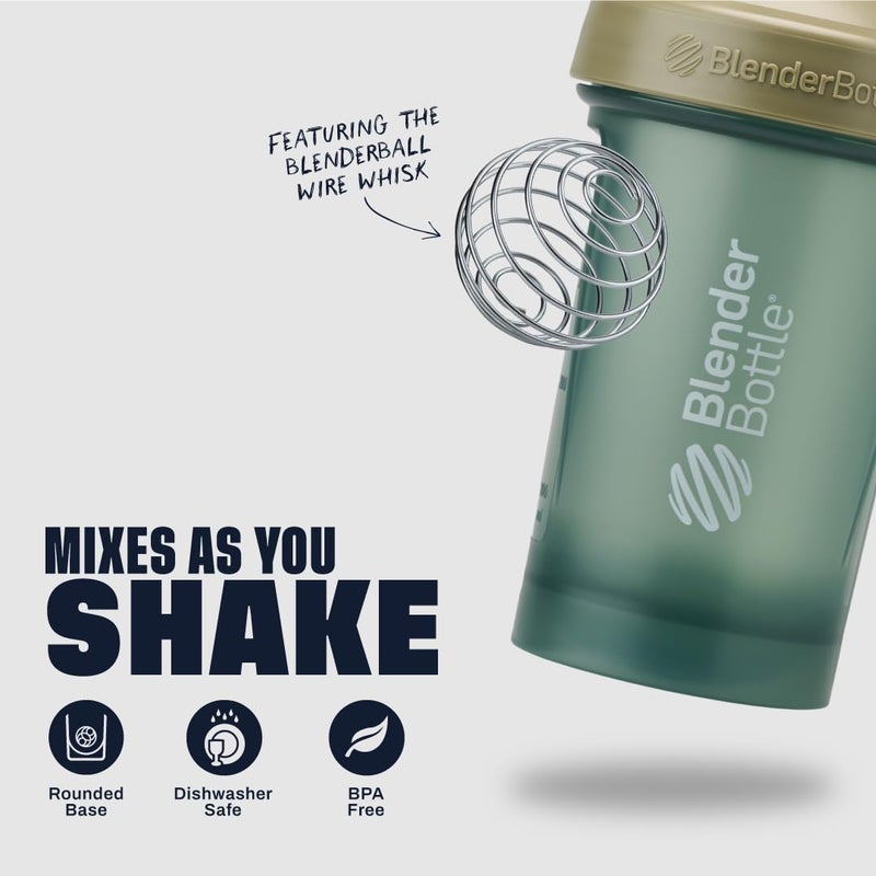 BlenderBottle Classic V2 Shaker Bottle Perfect for Protein Shakes and Pre Workout, 20oz, Full Color Tan - Image 3