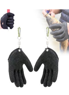 Beauenty Fishing Glove for Men with Magnet Release, Puncture Resistant Fish Glove for Handling, Catching, Cleaning 2 Pack  - Image 1