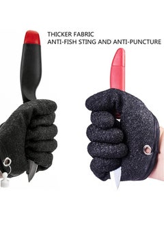 Beauenty Fishing Glove for Men with Magnet Release, Puncture Resistant Fish Glove for Handling, Catching, Cleaning 2 Pack  - Image 4