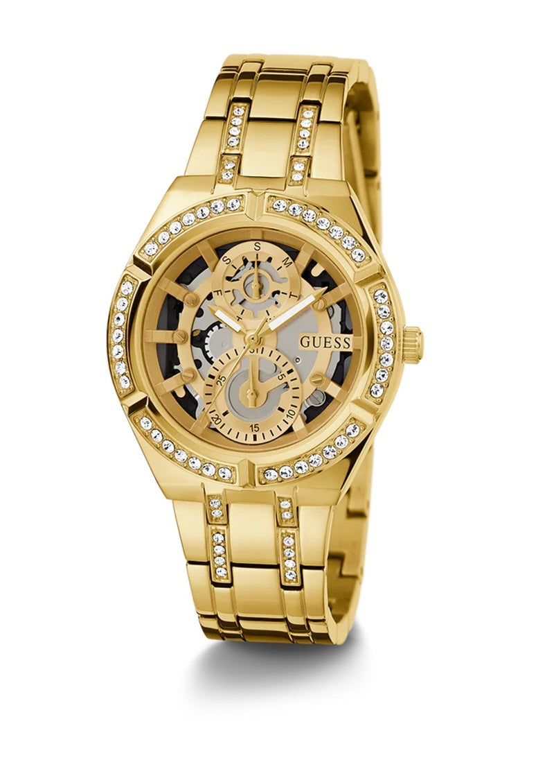 GUESS Women's Gold Tone Multi-function Stainless Steel Watch GW0604L2 - 36mm  - Image 5