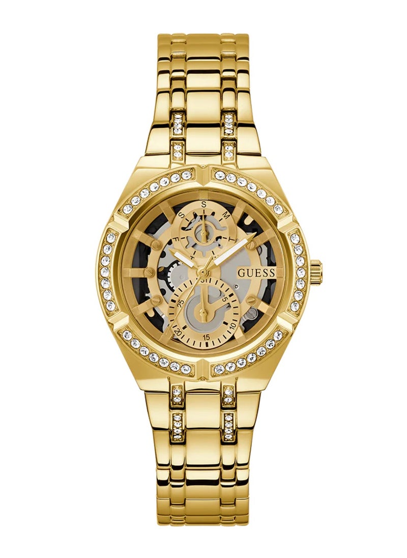 GUESS Women's Gold Tone Multi-function Stainless Steel Watch GW0604L2 - 36mm  - Image 1