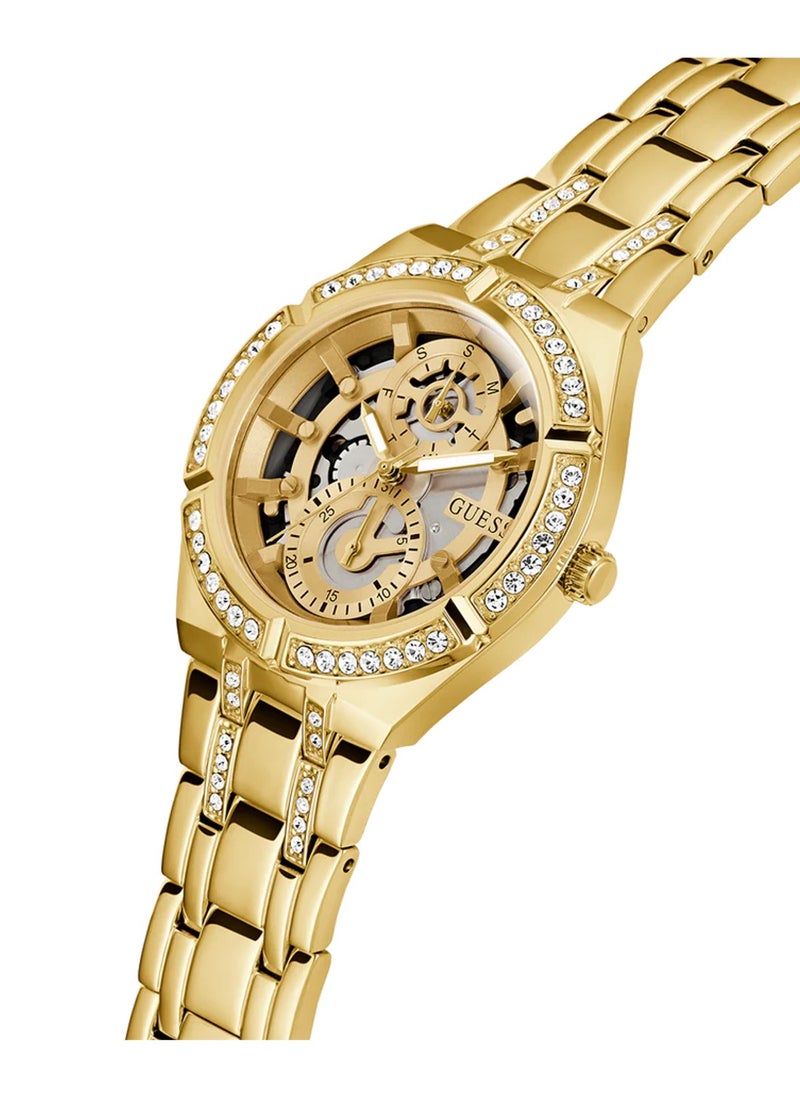 GUESS Women's Gold Tone Multi-function Stainless Steel Watch GW0604L2 - 36mm  - Image 2
