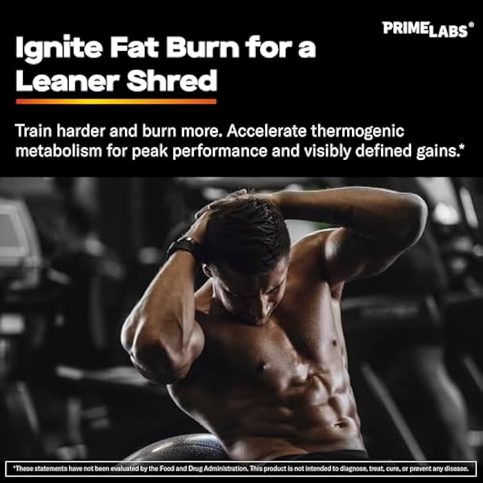 Prime Labs Thermogenic Fat Burner for Men - Weight Loss Supplement - with L-Carnitine, Caffeine, & Green Tea - Thermogenic Energy & Metabolic Support - Third-Party Tested, Made in The USA - 60 Count - Image 3
