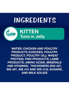 PURINA Felix As Good As It Looks Wet Food For Kittens|Complete And Balanced Kitten Food |Tuna Flavour|Pack Of 12 Pouches (12 X 85 G)  - Image 3