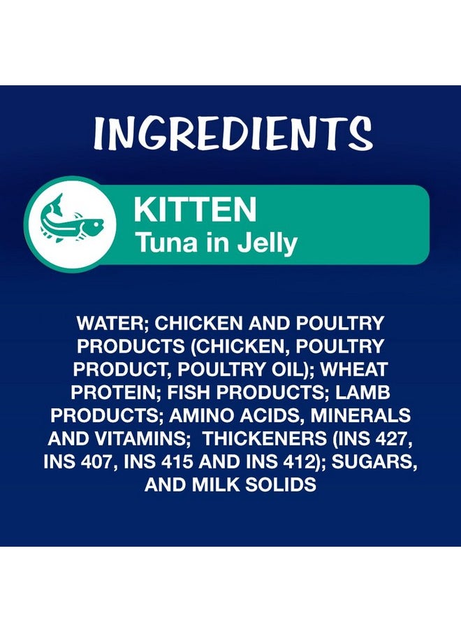 PURINA - Felix As Good As It Looks Wet Food For Kittens|Complete And Balanced Kitten Food |Tuna Flavour|Pack Of 12 Pouches (12 X 85 G) - Image 1
